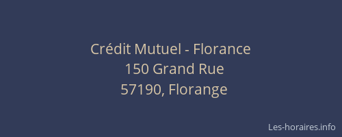 Crédit Mutuel - Florance