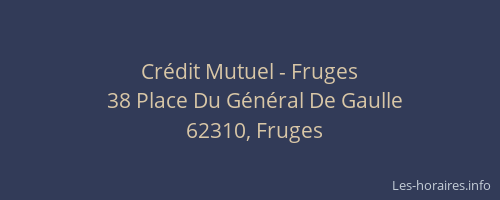 Cr&eacute;dit Mutuel - Fruges