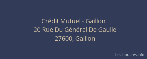 Crédit Mutuel - Gaillon
