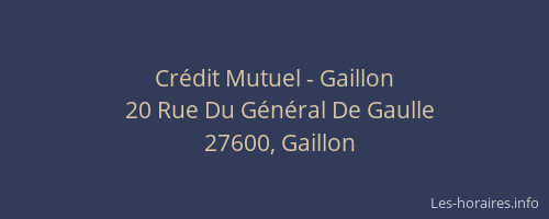 Cr&eacute;dit Mutuel - Gaillon