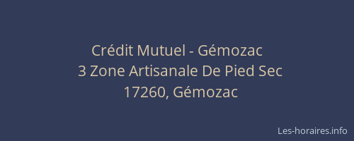Cr&eacute;dit Mutuel - G&eacute;mozac