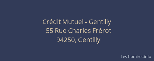 Cr&eacute;dit Mutuel - Gentilly
