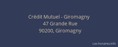 Crédit Mutuel - Giromagny