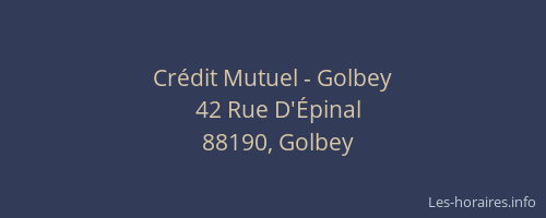 Cr&eacute;dit Mutuel - Golbey