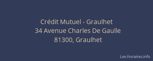 Cr&eacute;dit Mutuel - Graulhet