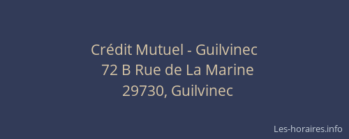 Cr&eacute;dit Mutuel - Guilvinec