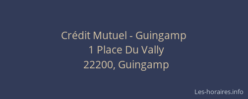Cr&eacute;dit Mutuel - Guingamp