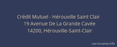 Cr&eacute;dit Mutuel - H&eacute;rouville Saint Clair