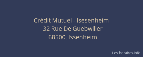 Crédit Mutuel - Isesenheim