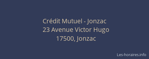 Cr&eacute;dit Mutuel - Jonzac