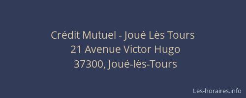 Cr&eacute;dit Mutuel - Jou&eacute; L&egrave;s Tours