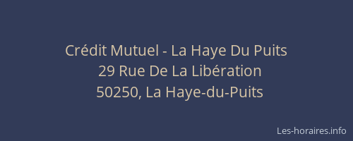 Crédit Mutuel - La Haye Du Puits