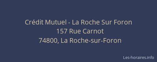 Crédit Mutuel - La Roche Sur Foron
