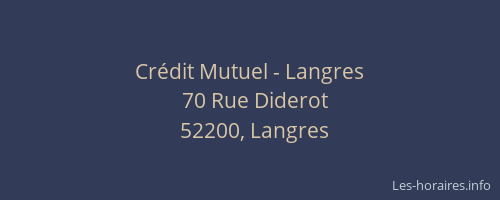 Cr&eacute;dit Mutuel - Langres