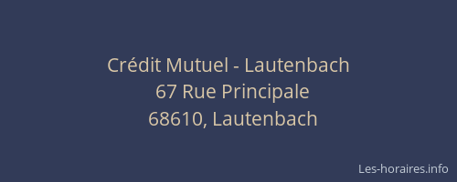 Crédit Mutuel - Lautenbach
