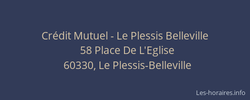 Cr&eacute;dit Mutuel - Le Plessis Belleville