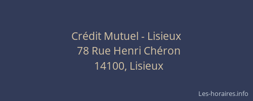 Crédit Mutuel - Lisieux