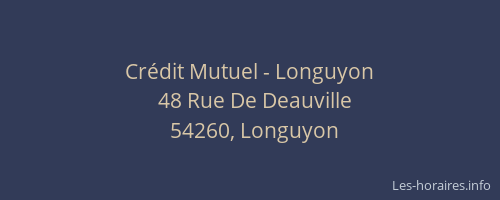 Cr&eacute;dit Mutuel - Longuyon