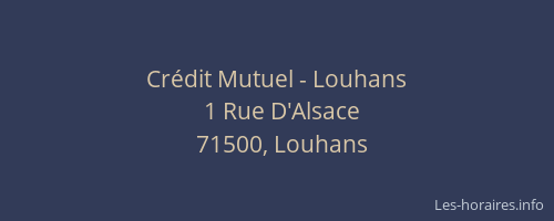 Cr&eacute;dit Mutuel - Louhans