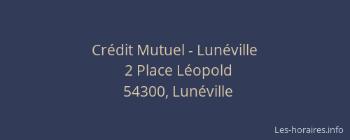 Crédit Mutuel - Lunéville