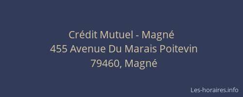 Crédit Mutuel - Magné