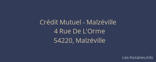 Crédit Mutuel - Malzéville