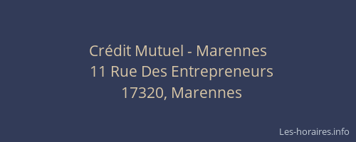 Crédit Mutuel - Marennes