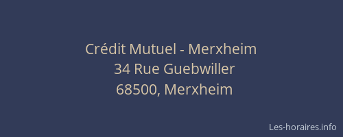 Crédit Mutuel - Merxheim