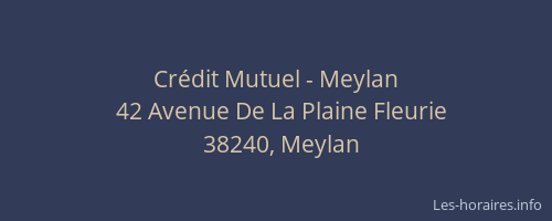 Cr&eacute;dit Mutuel - Meylan