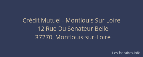 Crédit Mutuel - Montlouis Sur Loire