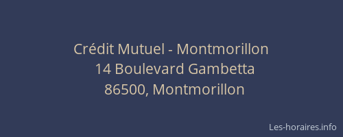 Crédit Mutuel - Montmorillon