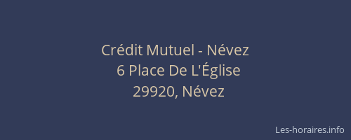 Cr&eacute;dit Mutuel - N&eacute;vez