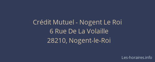 Cr&eacute;dit Mutuel - Nogent Le Roi