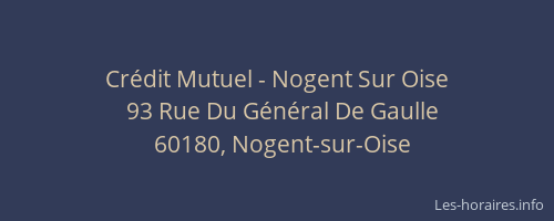 Cr&eacute;dit Mutuel - Nogent Sur Oise
