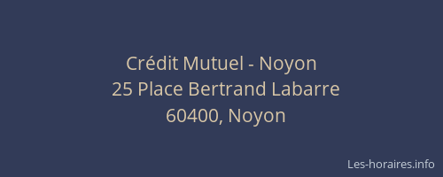 Crédit Mutuel - Noyon