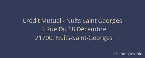 Cr&eacute;dit Mutuel - Nuits Saint Georges