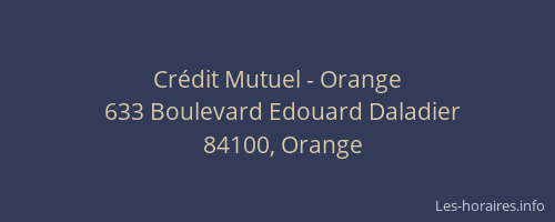 Cr&eacute;dit Mutuel - Orange