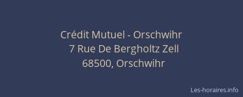 Crédit Mutuel - Orschwihr