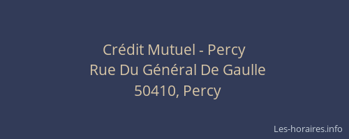 Crédit Mutuel - Percy