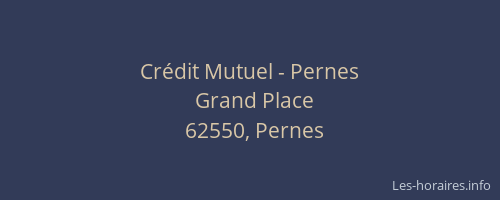 Crédit Mutuel - Pernes
