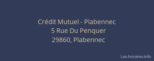 Cr&eacute;dit Mutuel - Plabennec