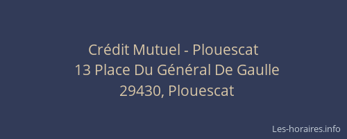 Crédit Mutuel - Plouescat