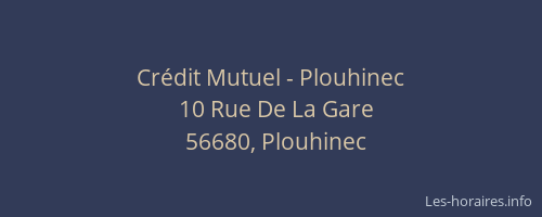 Crédit Mutuel - Plouhinec