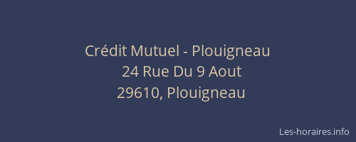 Crédit Mutuel - Plouigneau