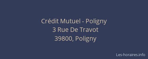 Crédit Mutuel - Poligny