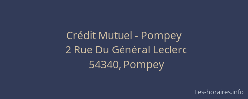 Crédit Mutuel - Pompey