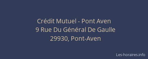Crédit Mutuel - Pont Aven