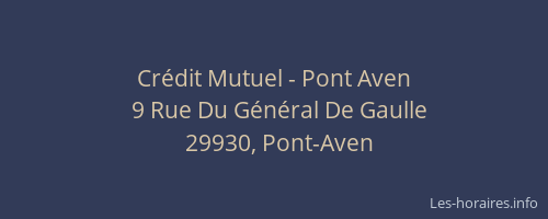 Cr&eacute;dit Mutuel - Pont Aven