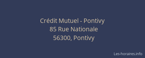 Crédit Mutuel - Pontivy