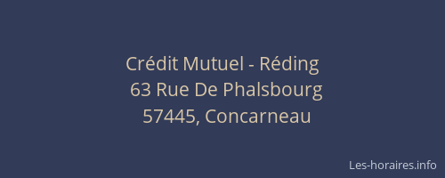 Cr&eacute;dit Mutuel - R&eacute;ding